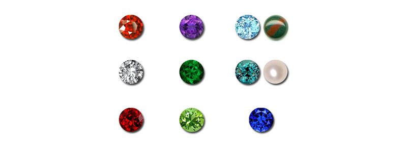 Birthstones by month