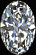 Oval cut diamond shape